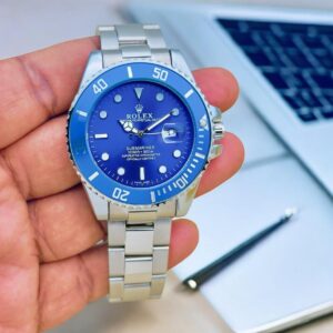 ROLEX SUBMARINER SILVER BLUE AUTOMATIC