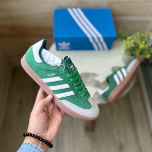 ADIDAS ORGINALS SAMBA GREY GREEN