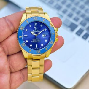 ROLEX SUBMARINER GOLD BLUE AUTOMATIC